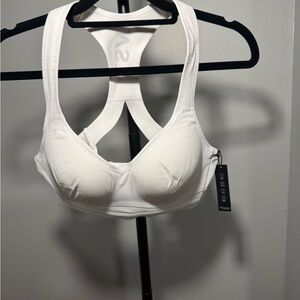 Victoria's Secret White Racerback Sports Bra